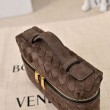 Borse Beauty case Bottega Veneta trucco scamosciata caffè