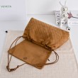 Bottega Veneta Dustbag Giorno Borsa velluto intrecciato Marrone