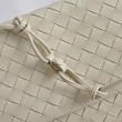 Borsa a tracolla Bottega Veneta Giorno Intrecciato Bianco