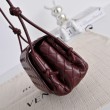 Borse Replica fedele Notturno Intrecciato Bottega Veneta Borgogna