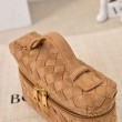 Borse Beauty case Bottega Veneta trucco scamosciata Marrone