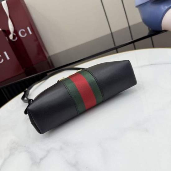 Replica di lusso Borse Imitazioni a tracolla piccola Gucci 867130 Horsebit Web Nero Imitazioni Cloni Borse Imitazioni a tracolla piccola Gucci 867130 Horsebit Web Nero firmate