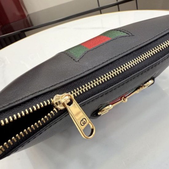 Replica di lusso Borse Imitazioni a tracolla piccola Gucci 867130 Horsebit Web Nero Imitazioni Cloni Borse Imitazioni a tracolla piccola Gucci 867130 Horsebit Web Nero firmate