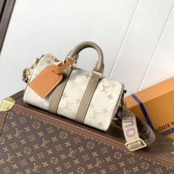 Cloni Borse Firmate Replica Louis Vuitton Keepall Bandoulière 25 M29272 con chip 163C per codice variabile Imitazioni firmate