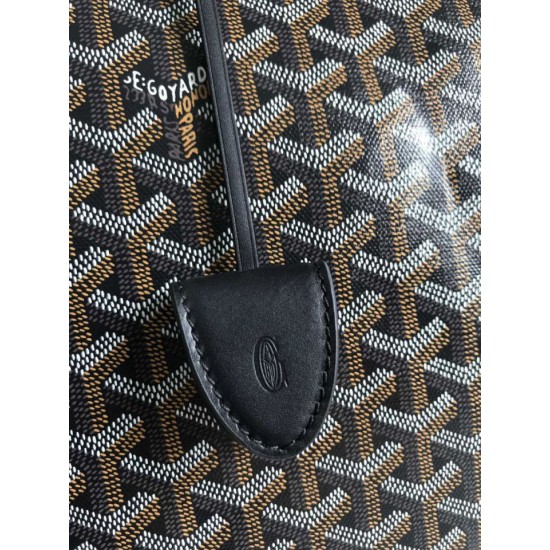 Replica di lusso Borsa tote Goyard Bellechasse Biaude PM Nera Imitazioni Cloni Borsa tote Goyard Bellechasse Biaude PM Nera firmate