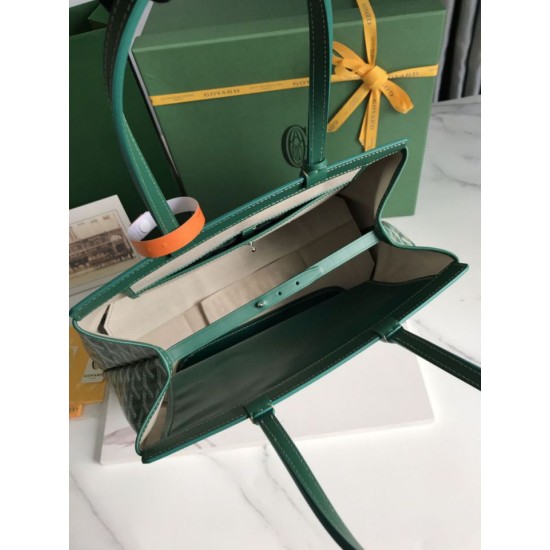 Replica di lusso Borse Firmate tote Goyard Bellechasse Biaude PM Verde Imitazioni Cloni Borse Firmate Replica tote Goyard Bellechasse Biaude PM Verde firmate