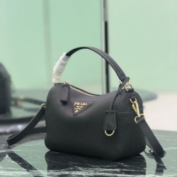 Replica di lusso Borsa a tracolla piccola Prada 1BC277 con manico superiore nera Imitazioni Imitazioni Cloni Borsa a tracolla piccola Prada 1BC277 con manico superiore nera Imitazioni firmate
