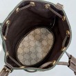 Borsa a secchiello Gucci 876060 con tracolla marrone