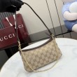 Borsa a tracolla piccola Gucci 875847 Gossip marrone