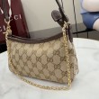 Borsa a tracolla piccola Gucci 875847 Gossip marrone