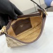Borsa a tracolla piccola Gucci 875847 Gossip marrone