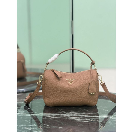 Borse Replica a tracolla piccola Prada 1BC277 con manico superiore marrone Borse Replica a tracolla piccola Prada 1BC277 con manico superiore marrone