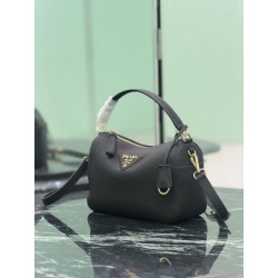 Borsa a tracolla piccola Prada 1BC277 con manico superiore nera Imitazioni