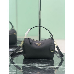 Borsa a tracolla piccola Prada 1BC277 con manico superiore nera Imitazioni