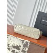 Borsa a tracolla YSL Saint Laurent Hortense beige cerata