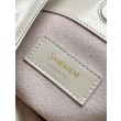Borsa a tracolla YSL Saint Laurent Hortense beige cerata