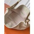 Borsa a tracolla YSL Saint Laurent Hortense beige cerata