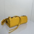 Replica Perfetta Balenciaga Le City Mini 24cm pelle di agnello stropicciata gialla