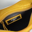 Replica Perfetta Balenciaga Le City Mini 24cm pelle di agnello stropicciata gialla