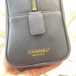 Borsa da bowling grande Chanel AS6211 nera e oro