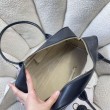 Borsa da bowling grande Chanel AS6211 nera e oro