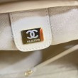 Borsa da bowling grande Chanel AS6211 nera e oro