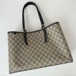 Borsa tote grande Gucci 815213 emblema GG e manici superiori Nero Imitazioni