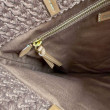 Borsa tote Miu Miu crochet rafia 5BG248 con ricami verticali Borsa tote Miu Miu crochet rafia 5BG248 con ricami verticali