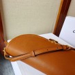 Mini borsa Celine Besace Halfmoon 25 cm marrone