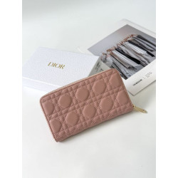 Portafoglio Dior My Dior con farfalle Rosa