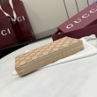Qualità superiore replica Portafoglio lungo Gucci 876434 con cerniera tela GG marrone
