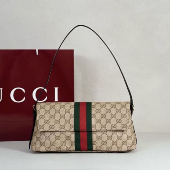 Qualità superiore replica a tracolla media Gucci 874744 Madison marrone GG rivestita