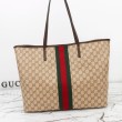 Borse Replica tote grande Gucci 874745 Tribeca Tela rivestita GG marrone