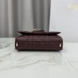 Borse Dior My Tender Dior Top Handle Mini Chain Bag Borgogna