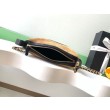 Pochette Chanel AP5187 Mini Coco Base con catena in camoscio marrone