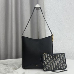 Cloni Borsa Replica 1:1 a secchiello medio Dior Médaillon M1532 Nero firmate