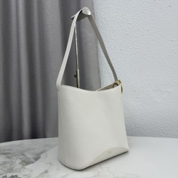 Borsa a secchiello medio Dior Medalillon M1532 Bianco