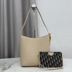 Borsa a secchiello medio Dior Medalillon M1532 Beige