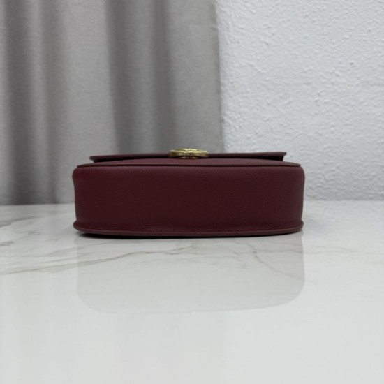 Replica di lusso Borsa a tracolla Dior Médaillon 23cm M3920 Borgogna Imitazioni Cloni Borsa a tracolla Dior Médaillon 23cm M3920 Borgogna firmate