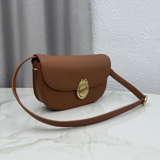 Replica di lusso Borsa a tracolla Dior Médaillon 23cm M3920 Marrone Imitazioni Cloni Borsa a tracolla Dior Médaillon 23cm M3920 Marrone firmate