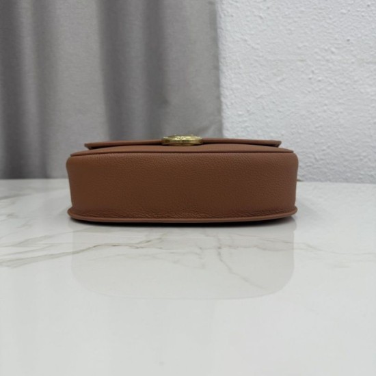 Replica di lusso Borsa a tracolla Dior Médaillon 23cm M3920 Marrone Imitazioni Cloni Borsa a tracolla Dior Médaillon 23cm M3920 Marrone firmate