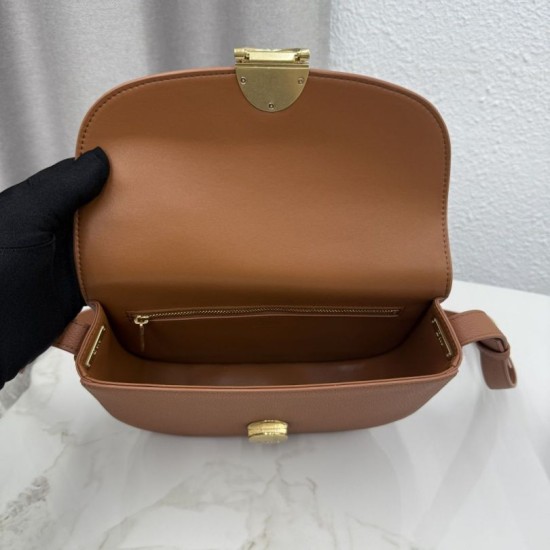 Replica di lusso Borsa a tracolla Dior Médaillon 23cm M3920 Marrone Imitazioni Cloni Borsa a tracolla Dior Médaillon 23cm M3920 Marrone firmate