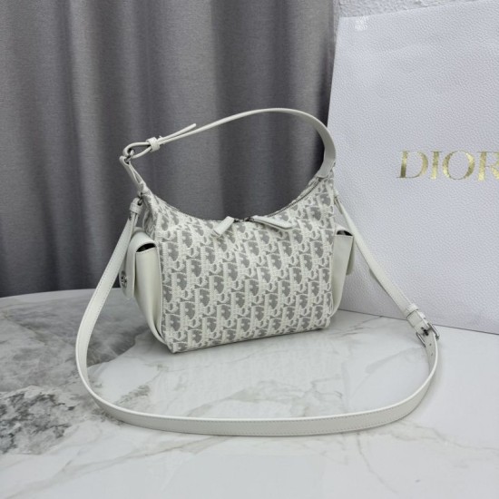 Replica di lusso Borsa a tracolla/a spalla Dior D-Dream Dior Oblique M6323 beige Imitazioni Cloni Borsa a tracolla/a spalla Dior D-Dream Dior Oblique M6323 beige firmate