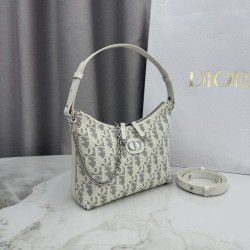 Replica di lusso Borse a tracolla Dior 30 Montaigne Miss Caro Oblique beige/grigio Imitazioni Cloni Borse Replica a tracolla Dior 30 Montaigne Miss Caro Oblique beige/grigio firmate
