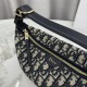 Cloni Pochette Dior Nomad S2424 Oblique Blu  firmate