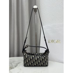 Pochette Dior Nomad S2424 Oblique Blu 