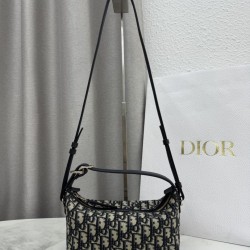 Cloni Pochette Dior Nomad S2424 Oblique Blu  firmate