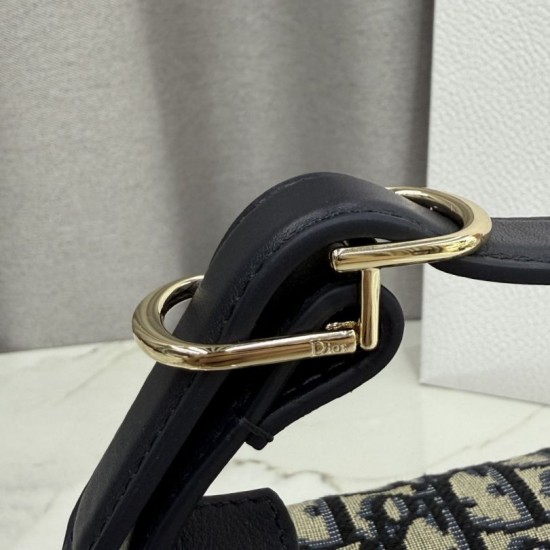 Cloni Pochette Dior Nomad S2424 Oblique Blu  firmate