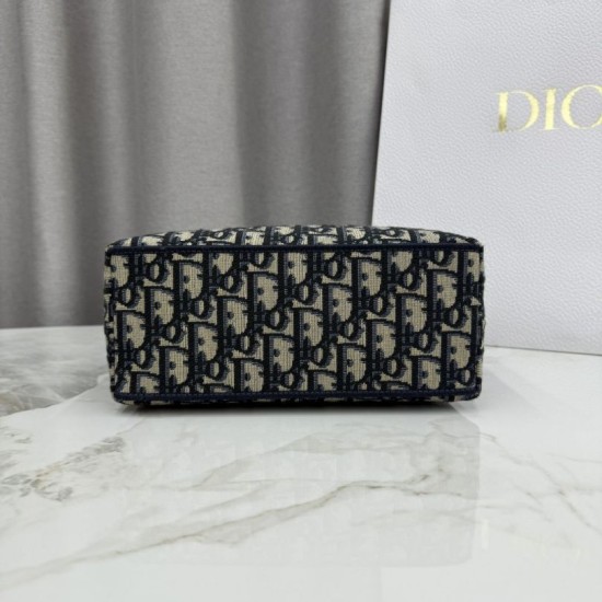 Cloni Pochette Dior Nomad S2424 Oblique Blu  firmate