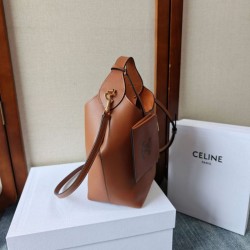 Replica di lusso Borse di alta qualità Celine Small Teen Hobo con portamonete marrone Imitazioni Cloni Borse Replica di alta qualità Celine Small Teen Hobo con portamonete marrone firmate